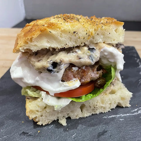 Burrata burger