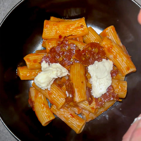 Rigatoni à l’Arrabbiata & spianata